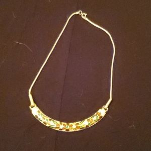 Gold tone Flower Necklace